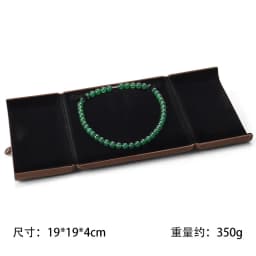 Pearl Necklce Gift Box Velvet Necklace Packaging Box Ring Holder Display Showcase Pendant Organizer
