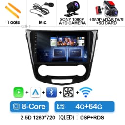 Android 15 Car Radio For Nissan Qashqai 2 J11 X-Trail T32 Rogue 2013-2021 QLED BT GPS DSP 4G LTE Autoradio Navigation 5G WIFI
