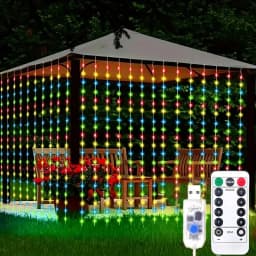 Christmas Curtain LED String Lights 6m/3m/2m/1m USB Plug 8 Modes Party Lights New Year Home Wedding Holiday Decor Aesthetic
