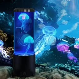 7 Colors LED Jellyfish Lava Lamp Creative Ocean Themed Mood Night Light USB Powered Desktop Decor Lamp for Home Decoration Gift