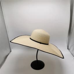 Summer Ladies Stitching Large Edge 18cm Holiday Beach Hat Sun Hats Hand-woven Straw Hat Supports Folding Wholesale