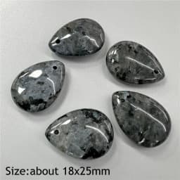 Water Drop Shape Stone Charms Faceted Amazonite Pendant Natural Gems Crystal Charms For Jewelry Making DIY Necklace 13x18mm