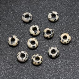 10Pcs Natural Crystal Agate Stone Big Hole Beads Abacus Spacer Beads Crafts Supplies for Jewelry Making DIY Bracelet Accessories