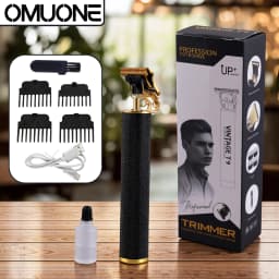 OMUONE 2 In 1 Barber Set For Men Hair Clipper Trimmer Electric Shaver Rechargeable Haircut Kit For Men Salon Home
