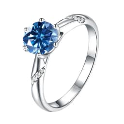 JoyceJelly S925 Ring With 1CT D Color Moissanite Diamond Female Classical Sterling Silver 925 Jewelry For Wedding Engagement