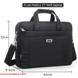 Large Capacity Briefcase Bag Men Business 17 15.6 14 inch Laptop Bag Shoulder  Canvas Handbags Messenger Work Tote Bag