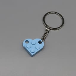 3176 DIY Heart Key Ring Necklace Toys for Children Coupling Plate 2x3 with Rounded End and Pin Hole MOC Building Block Brick