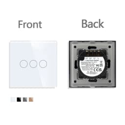 TAWOIA French Polish Power Socket Touch Switch Glass Panel USB Double Outlet Triple Wall Sockets Button Switch Fits E-type Plugs