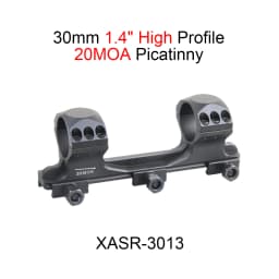 Vector Optics X-ACCU 30/34mm One Piece Dovetail & Picatinny Rings Mount 0/20 MOA Type With CNC Machined For 9mm/20mm Rail
