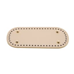 Oval Long Bottom For Knitted Bag Pu Leather Bags Accessories Handmade Bottom Solid Color Diy Crochet Bag Accessories 22*10cm
