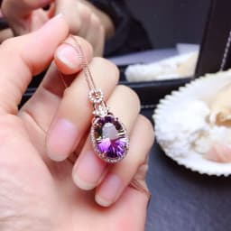Big Bling Water Drop Pendant Real 925 Sterling Silver Long Chain Necklace for Women Fashion Jewelry Cute Statement Necklace