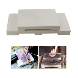 High Temperature Resistant Quartz Brick Quadrangular Hexagonal Welding Refractory Plate Metal Soldering Tools for Jewelry Making