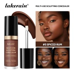 Lakerain 5-Color Waterproof Concealer Matte High Coverage Oil-Control Foundation For Acne Scars And Dark Circles Cosmetics