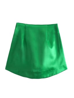 Women High Street Solid Color Side Zipper Sexy Mini Skirt Faldas Mujer Ladies Light Soft Casual Slim Chic Vestidos