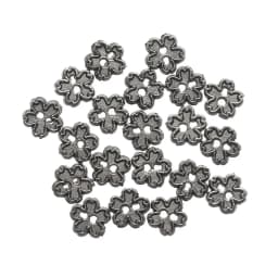20Pcs 4mm Mini Buttons Flower Shape Metal Buckle Doll Clothes Buckles DIY Sewing Material Dolls Clothing Accessorie