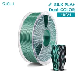 SUNLU Silk PLA Plus 3D Printer Filament 1KG/Spool 1.75mm ±0.02MM Pla+ Rabinbow Dual/Triple Colors 3D Prting Filaments Rapid Ship