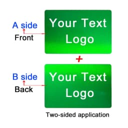 86x54x0.4mm Personalize Your Logo Text Aluminium Plate Custom Badge Adhesive Tape ID Door Wall Mailbox Business Card Name Tag