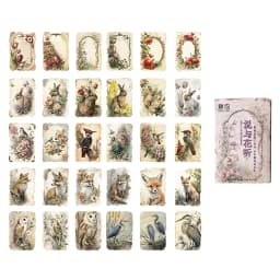 46pcs/30pcs/box Cute Strawberry Fresh Fruit Plants Florals Coffee Theme Magician Diary Journaling DIY Creative Seal Stickers