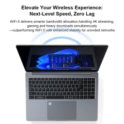 Ninkear A15 Pro Laptop AMD Ryzen 5 5500U 16 Inch 2.5K 120Hz IPS Display 16GB RAM 1TB SSD Fingerprint Reader Windows 11 WiFi 6 USB-C PD 65W Fast Charging for Business Home Office Study and Everyday Multitasking