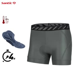 Santic Men's Cycling Shorts Breathable and Quick Drying Cycling Underwear Shock Absorbing Cushion Cycling Shorts for 4 Hours