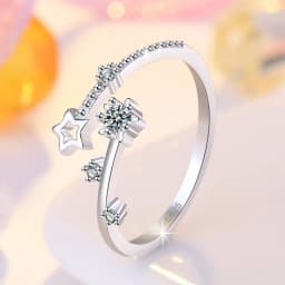 925 Sterling Silver Ring Sparkle Zircon Luxury High Quality for Women Rings Wedding Fine Jewelry Accessories Party Gift