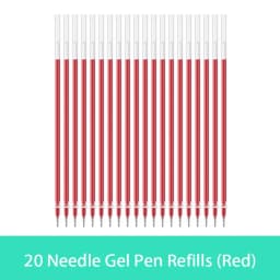 10/20/30 pcs/set 0.5mm Gel Pen Refills Red Blue Black Ink Stationery Writing Supplies Office Signature Rods Office School Needle