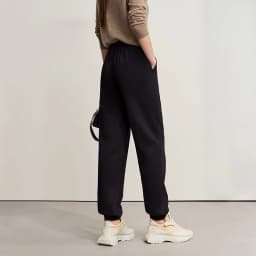 Amii Tapered Sweatpants 2025 Winter New Versatile Thicken Warm Women's Pants Butterfly Embroidery Fit Casual Trousers 12544153