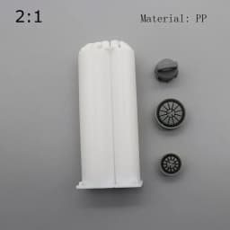 AB Dual -Group Colloid Mixed Tube 1: 1/2: 1/4:1/10: 1 Dual Liquid Plastic Cylinder