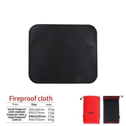 New Outdoor Camping Fireproof Cloth Picnic Barbecue Insulation Mat Flame Retardant High Temperature Fire Blanket Fiberglass Mat