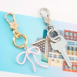 2pcs Metal Flower Keychains Keyring Key Chain Ring Clip Holder Organizer for Home Car Keys Key Finder