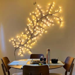 Cherry LED Tree Branch Lights 8 Modes USB Powered Cherry Blossom Branch Decoration Night Lights for Indoor Home Walls and Doors