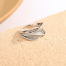 925 Sterling Silver Sanding Face Adjustable Rings For Women Ladies Elegant Luxury Quality Jewelry Accessories Jewellery