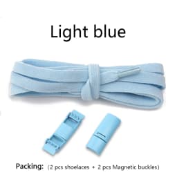Magnetic Lock Shoelaces Elastic No Tie Shoe Laces Sneakers Shoelace For Kids and Adult One Size Fits All Shoes Shoestrings 1Pair