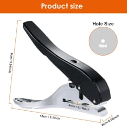 Punching Tool 3MM 6MM 8MM 10MM Hole Edge Banding Punching Pliers Screw Hole Hat Woodworking Tool Leather Hole Punch Hidden Hole