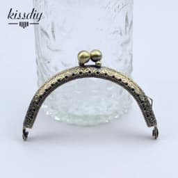 10 pcs 8.5CM Double Bead Metal Frame Coin Purse Kiss Clasp For Wallet Handle Clutch DIY Bag accessory 5 colors