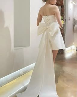 Separate ivory Bow Multiple Color Customization detachable bridal dress satin knot wedding important occasions / wedding accesso