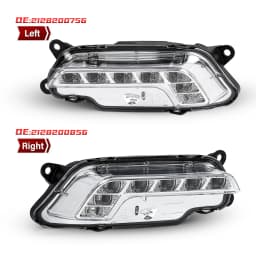 2128200756 2128200856 DRL For Mercedes Benz W212 E350 E550 E63 2010 2011 2012 2013 2014 2015 2016 LED Daytime Running Lights 12V