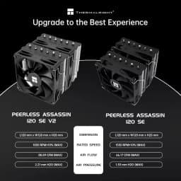 Thermalright Peerless Assassin 120 SE V2 Computer Case Air Cooling Radiator, Support LGA1851/1700/AM5/AM4 with 120x120x28mm Fan