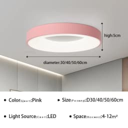 Modern LED Ceiling Lamp for Living Dining Room Corridor Bedroom Balcony Macaron Colorful Chandelier Home Decor Lighting Fixture