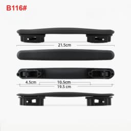 1PC Suitcase Luggage Plastic Spare Strap Flexible Handle Grip Replacement for Travel Replacement Black Luggage Bag Accessories