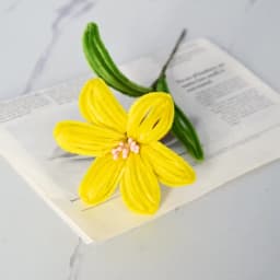 5Pcs Lily DIY Artificial Flower Chenille Stem Fluffy Wire Pipe Cleaners Twist Stick Children Educational Toys Creative Handcraft