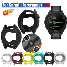 1-2pcsNew For Garmin Forerunner 165 Silicone Protective Case Watch Shell Protector Soft and Durable Watch Decoration Accessories