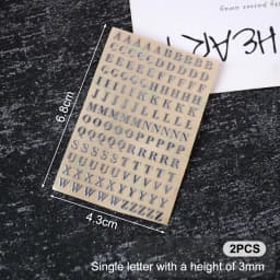 2Pcs Metal 26 Mini Alphabet Decor Stickers Gold Silver Epoxy Resin Filler For DIY Silicone Molds Craft Making Fillings