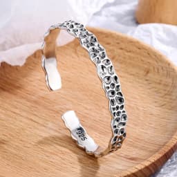 New 925 Sterling Silver Metallic Belt Vintage Punk Bracelet Bangle For Woman Girl Fashion Jewelry Gift Dropship Wholesale