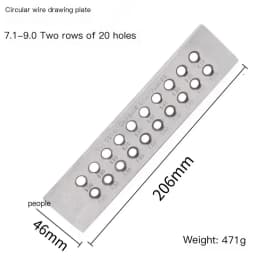 1PC Tungsten Carbide Wire Drawplate for Jewelry Making Round Rectangle Hexagon Oval Square Shape , Jewelry Tool