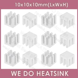 WE DO HEATSINK 10x10x10mm Without or With Thermal Pad Aluminum Heat Sink IC Memory Chip Heatsink Cooling Cooler