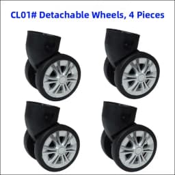 Universal Wheel Luggage Tool Box Wheel Bag Accessories Travel Suitcase Foot Wheel Luggage Carryon Spinner Wheel Removal