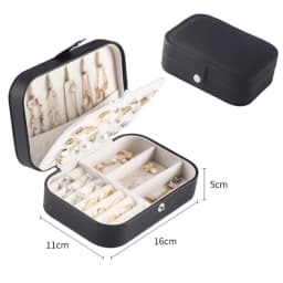 Newly Unique Blue Romantic Box PU Storage Bracelet Jewelry Box Wholesale Creative Portable Travel Storage Box Earrings Ring