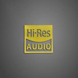 Hi-res AUDIO Gold Standard High Quality Sound Certification Metal Sticker Headphone Computer Metal Decorative Sticker