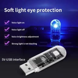 AI Voice-controlled USB Sound-activated LED Night Light/bedside Sleep Light